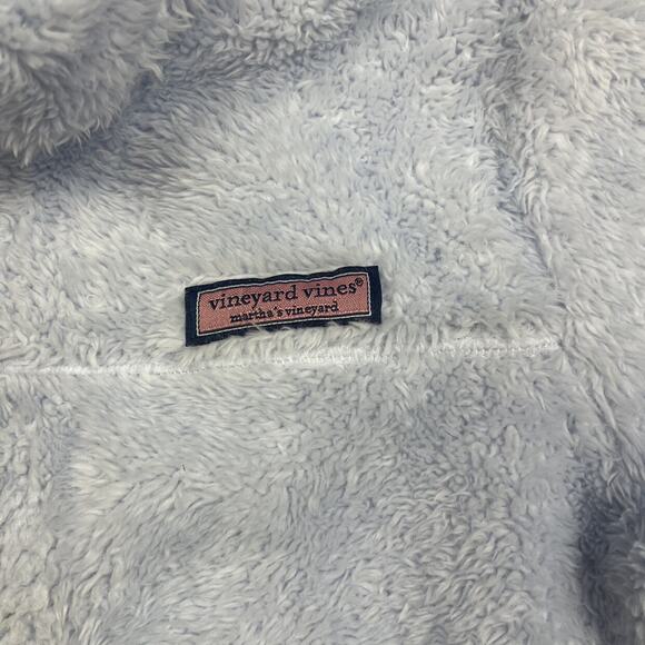 Vineyard Vines Girls Fuzzy Zippered Jacket Large (14) - Picture 3 of 3